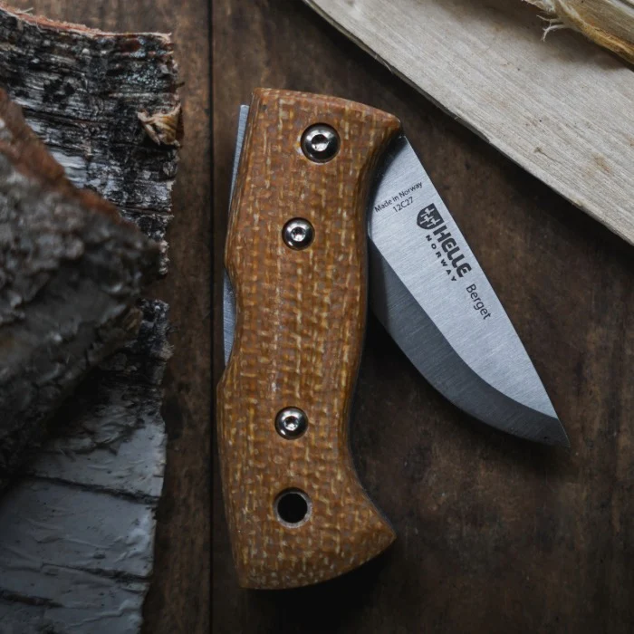 Berget - Mustard Jute Micarta Knife - Image 3