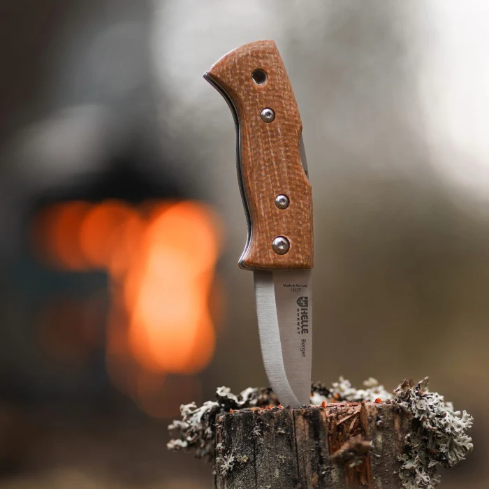 Berget - Mustard Jute Micarta Knife - Image 4