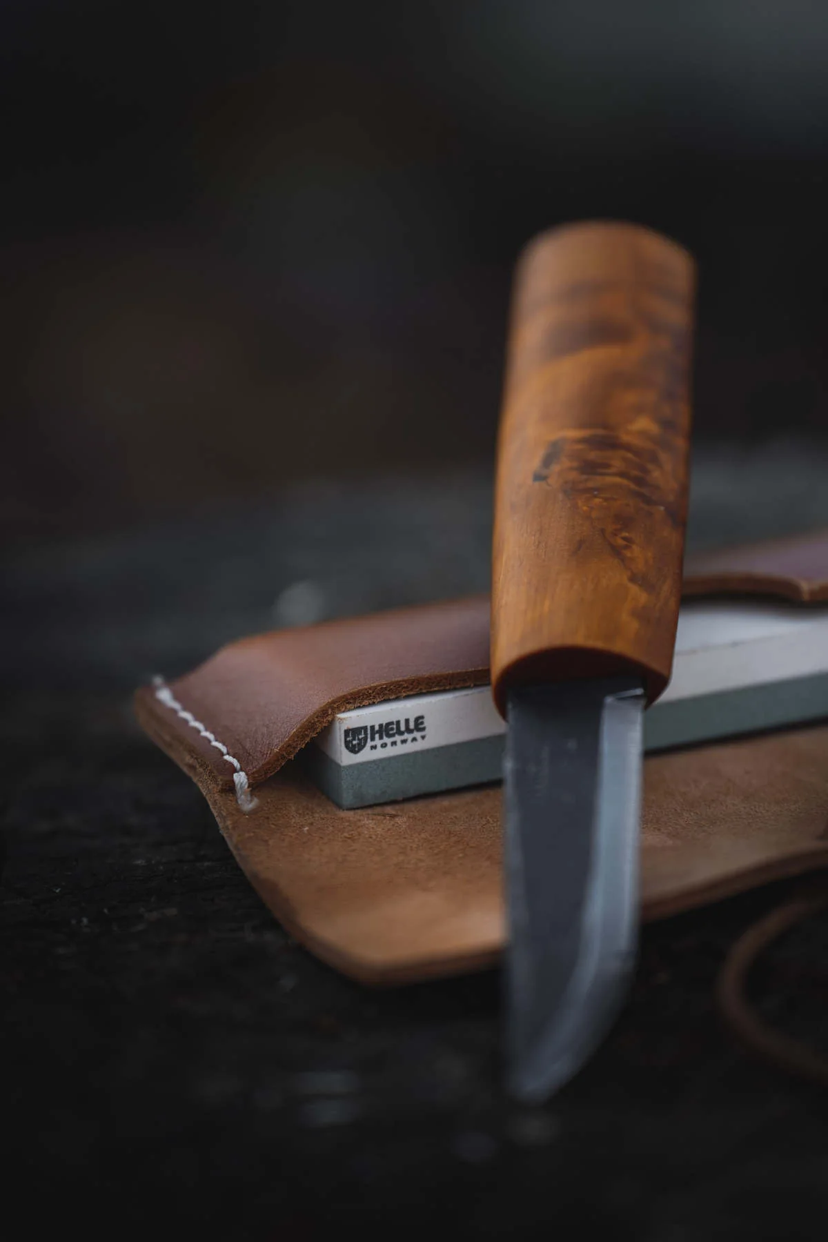 Sharpening stone S with leather holster - Image 7